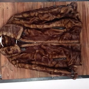 Faux fur coat